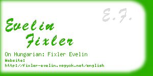 evelin fixler business card